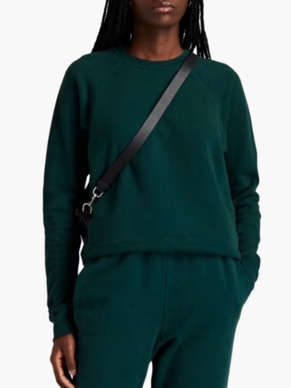 Re/Done Dark Teal Crewneck Sweatshirt
